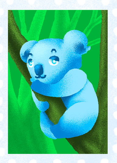 Koala stamp